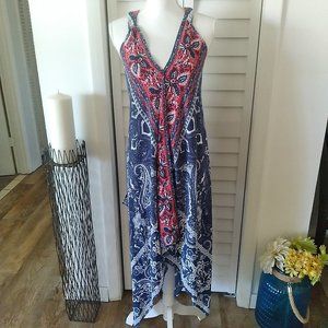 SLNY Hanky Hem Maxi Dress. Sz. M
